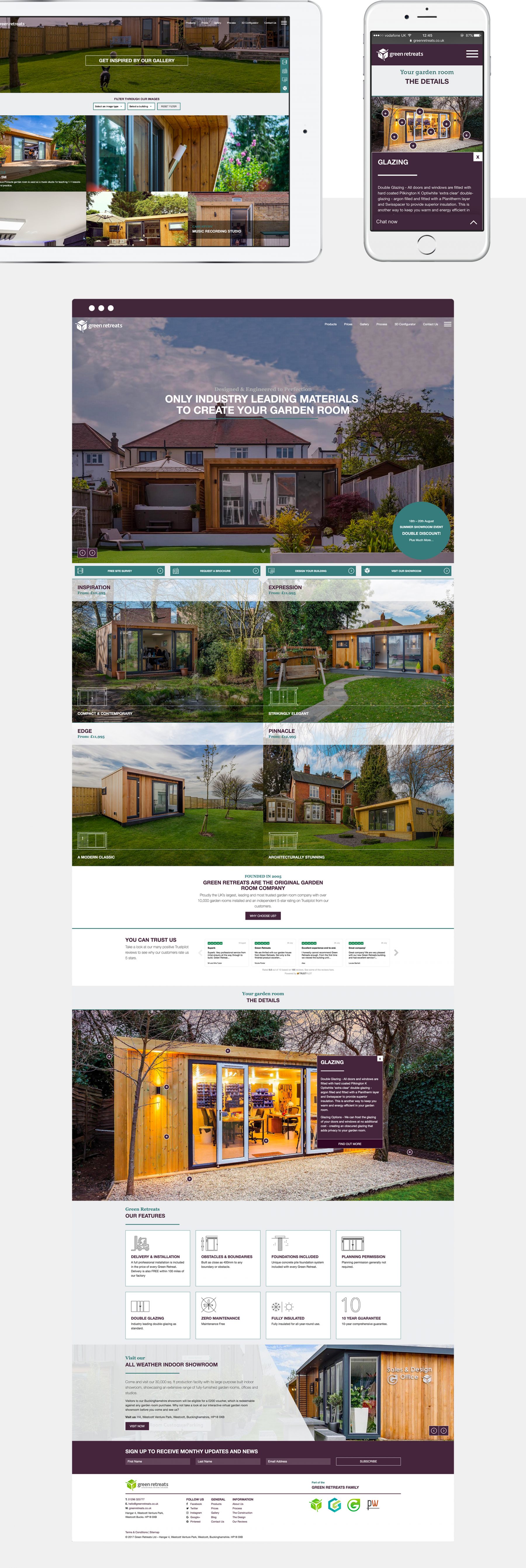 Green Retreats – Website