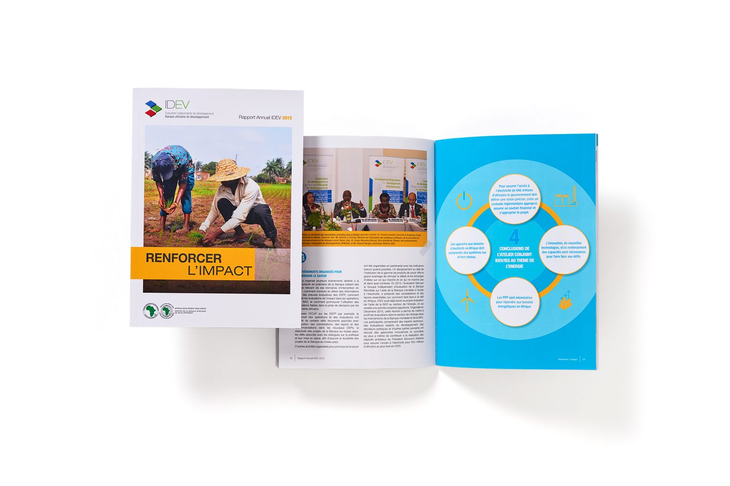 AfDB IDEV – Annual Report – Front cover and spread