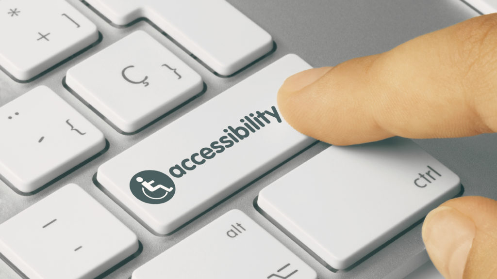 Keyboard with an accessibility key